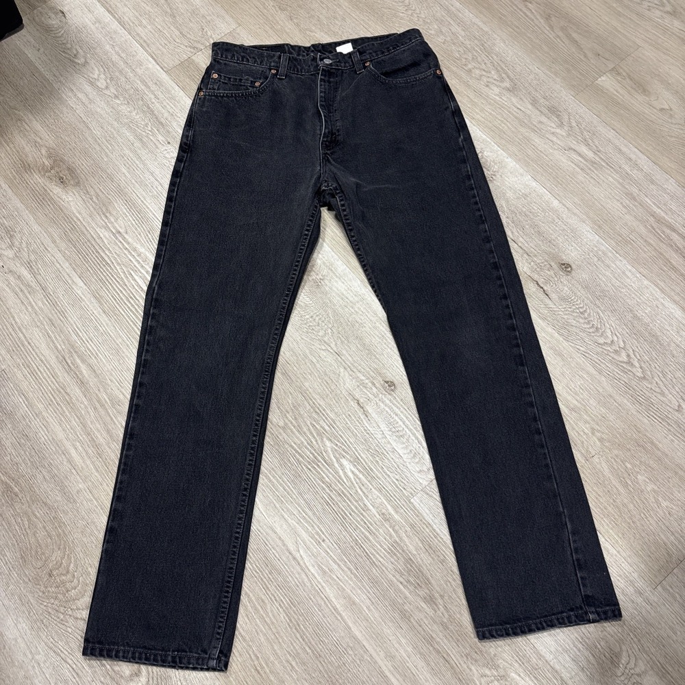 Vintage Levis 505 Jeans Men 34x32 Black Made in USA 90s Straight